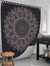 Colorful Mandala Shower Curtain with Hooks - Transform Your Bathroom with Modern Style