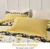 Boho Patchwork Floral Comforter Set - Queen/King Size - Soft Microfiber - Lightweight Vintage Bedding Set - 3 Piece Set with 2 Pillowcases - All Season Comforter