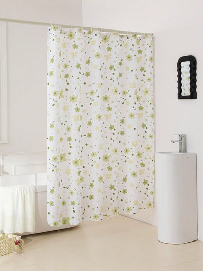 Fresh Floral Waterproof Shower Curtain: Elevate Your Bathroom Décor