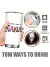 20oz Nana Blue Tumbler: Insulated Travel Mug - Perfect Gift From Grandchildren