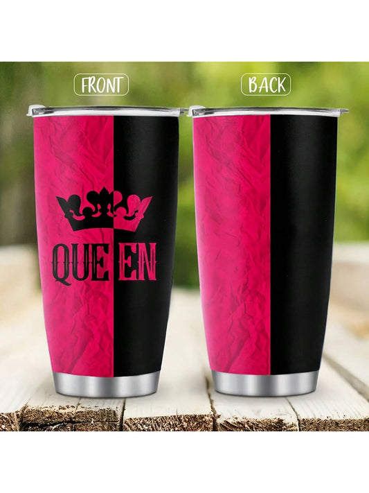 Indulge in the luxurious experience of the Royalty Inspired 20oz Insulated Travel Mug designed specifically for couples. This high-quality mug is perfect for keeping your favorite beverages hot or cold while on the go. With its sleek and elegant design, you and your partner can feel like royalty while enjoying your drinks.