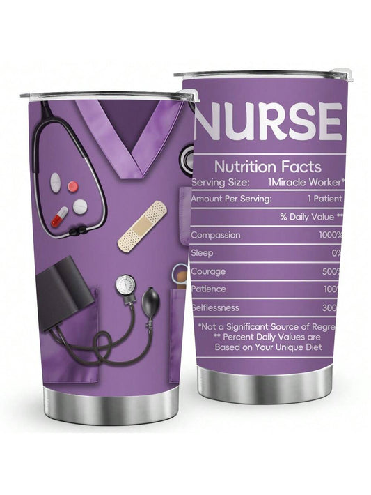 This Stainless Steel Nurse Practitioner Travel Tumbler is the ideal gift for nursing school graduates and a perfect way to show appreciation during Nurses Week. Made with durable stainless steel, it keeps drinks at the perfect temperature for on-the-go healthcare professionals.