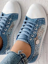 Stylish Mesh Sneakers: Casual Round Toe Lace-Up Design