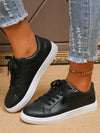 Stylish and Comfortable Lace-Up Sneakers for Women: Perfect for Outdoor Casual Wear