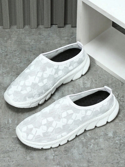 White Star Element Mesh Shoes: Comfortable and Stylish Street Walking Shoes