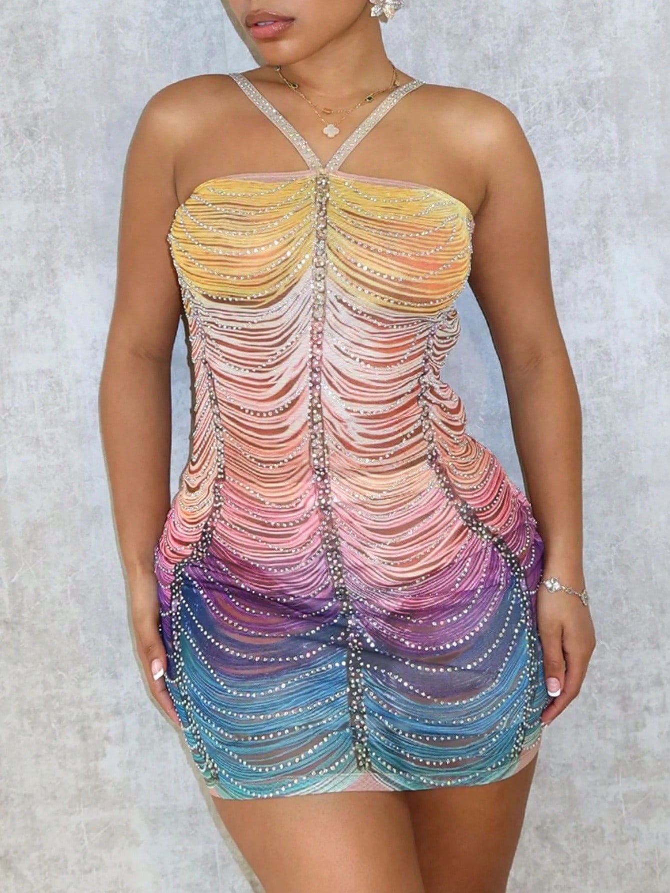 Glamorous Rhinestone Bodycon Party Dress: Sparkle and Shine All Night! –  Canary Houze