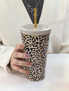 Leopard Series Double Wall Stainless Steel Insulated Water Bottle - Stay Hydrated in Style!