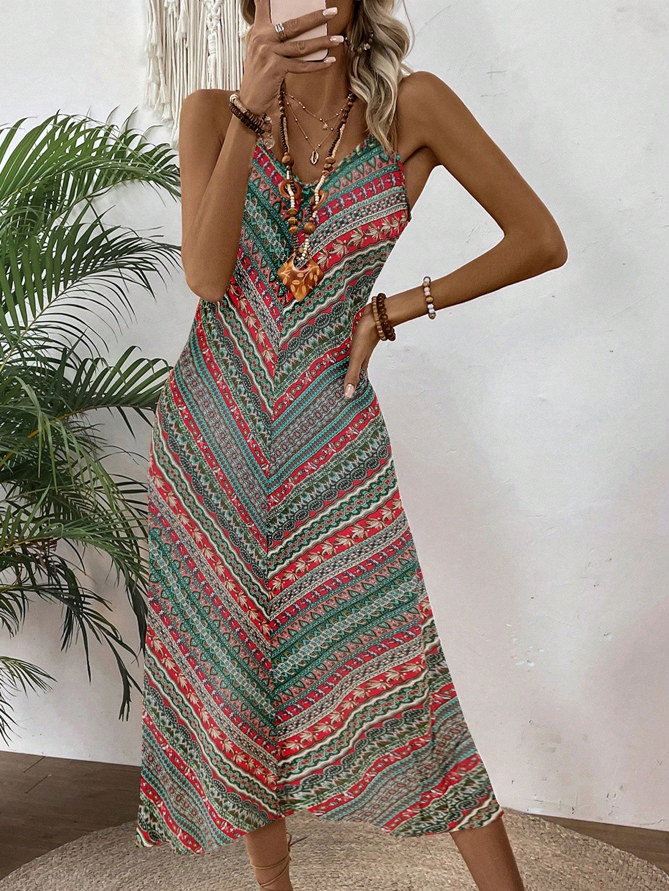 floral spaghetti neck maxi dress Floral Maxi Dress: Elegant Spaghetti Strap Summer Sundress