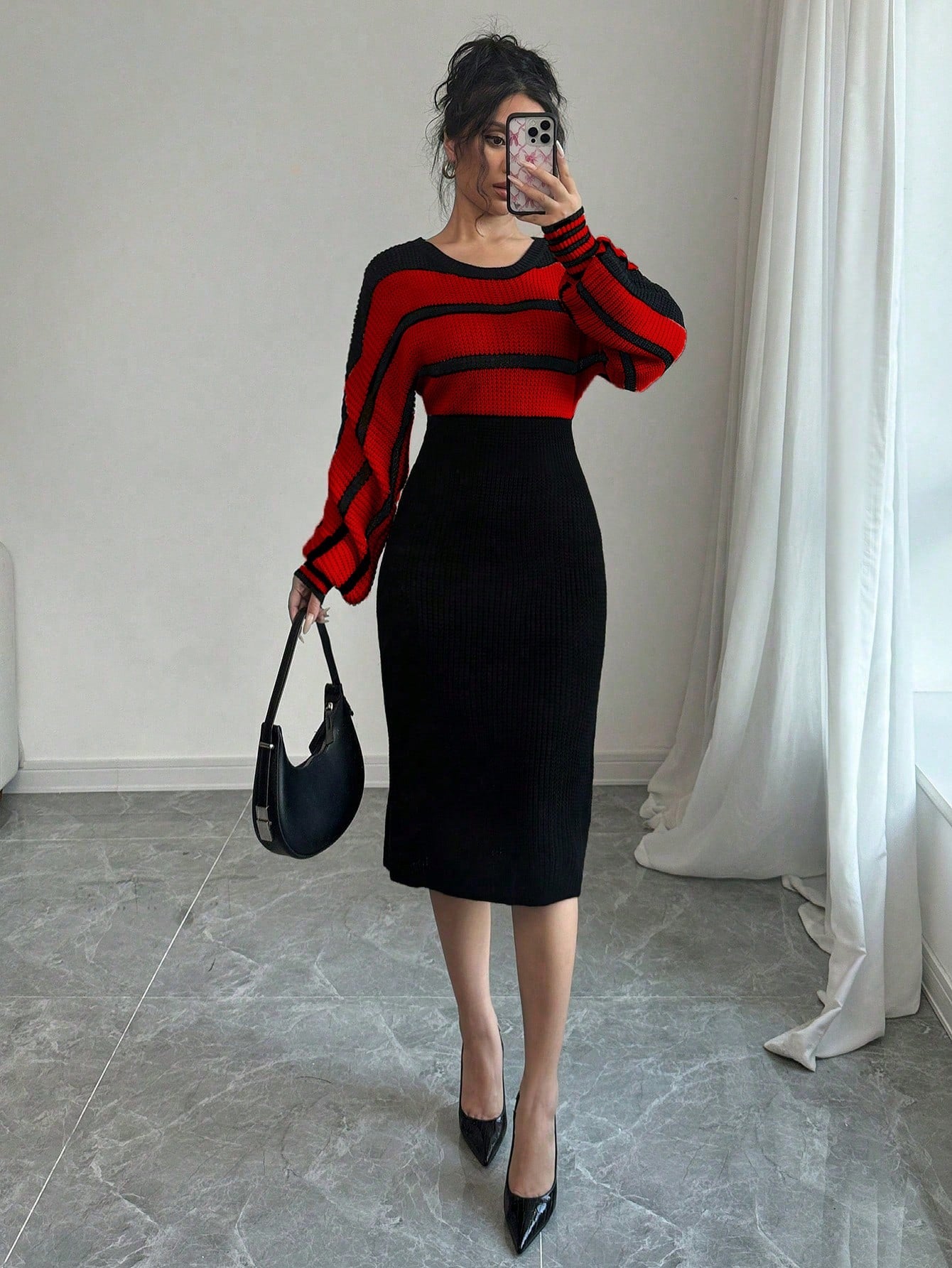 red bodycon sweater dress Chic & Cozy: Long Sleeve Drop Shoulder in & – Canary Houze dress wedding boho lace sleeve Pants Size:37 R Women鈥檚 Comfortable Ballet Shoes calf length