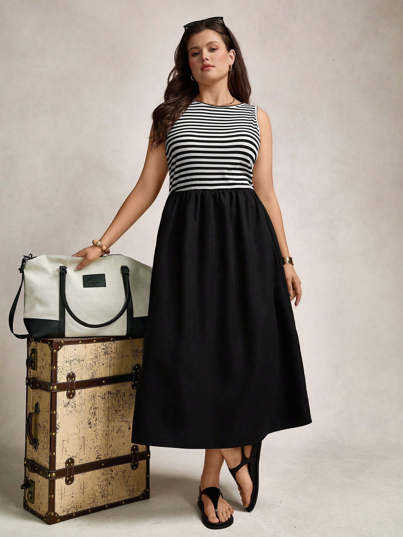 slim fit dress slacks Chic Plus Size Summer Dress