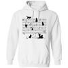Cat Funny Music Note, Party Lover, Black Cat Love Music Pullover Hoodie