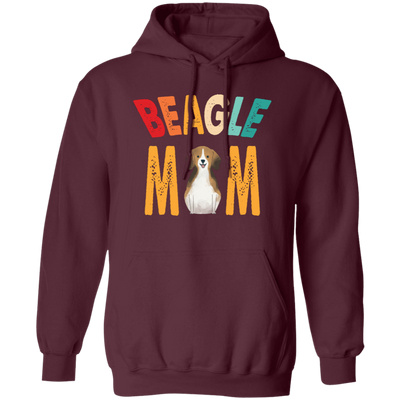 Beagle Mom, Retro Beagle, Beagle Dog Mom, Beagle Dog Pullover Hoodie