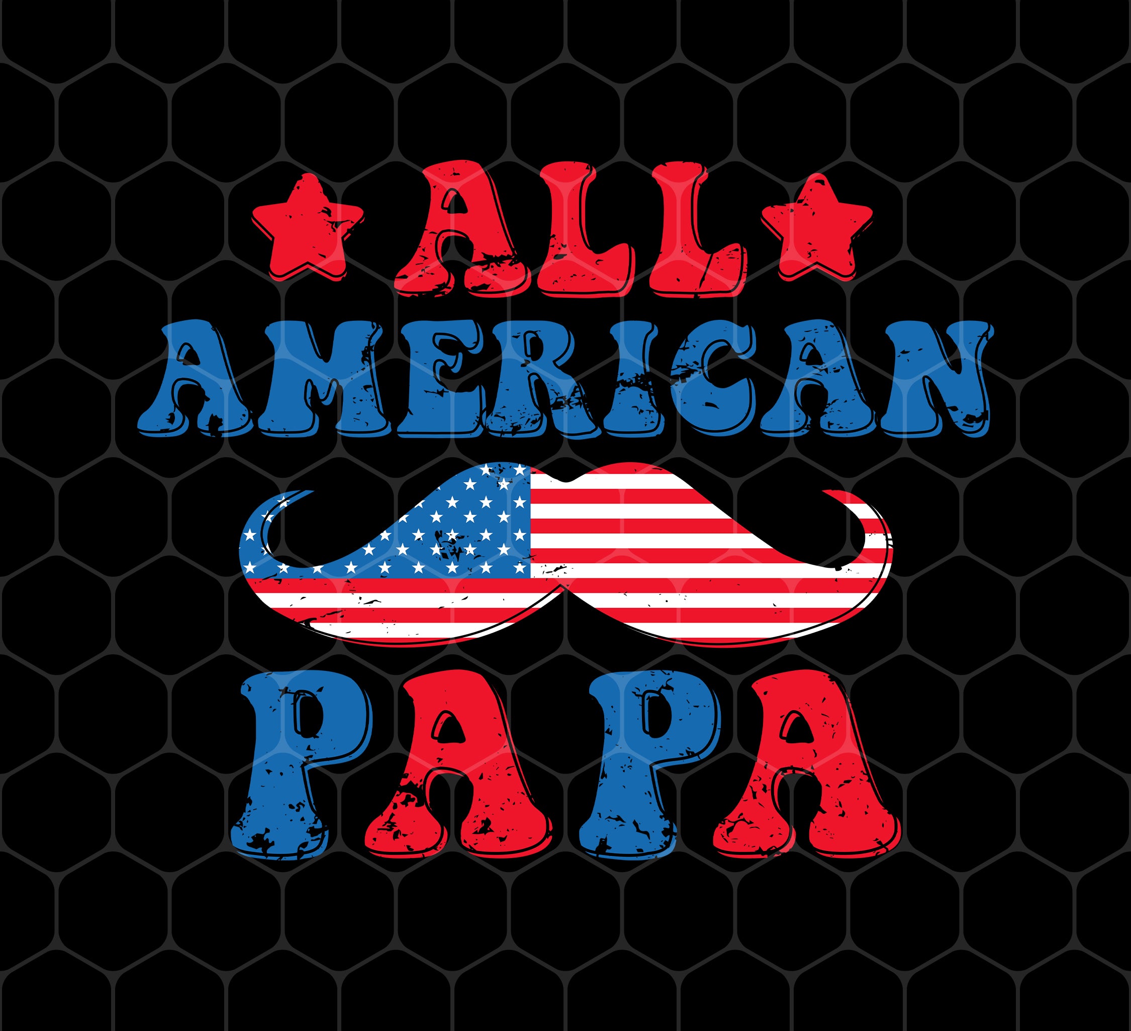 Papa, Father's Day, American Papa, Beard American Dad, Png For