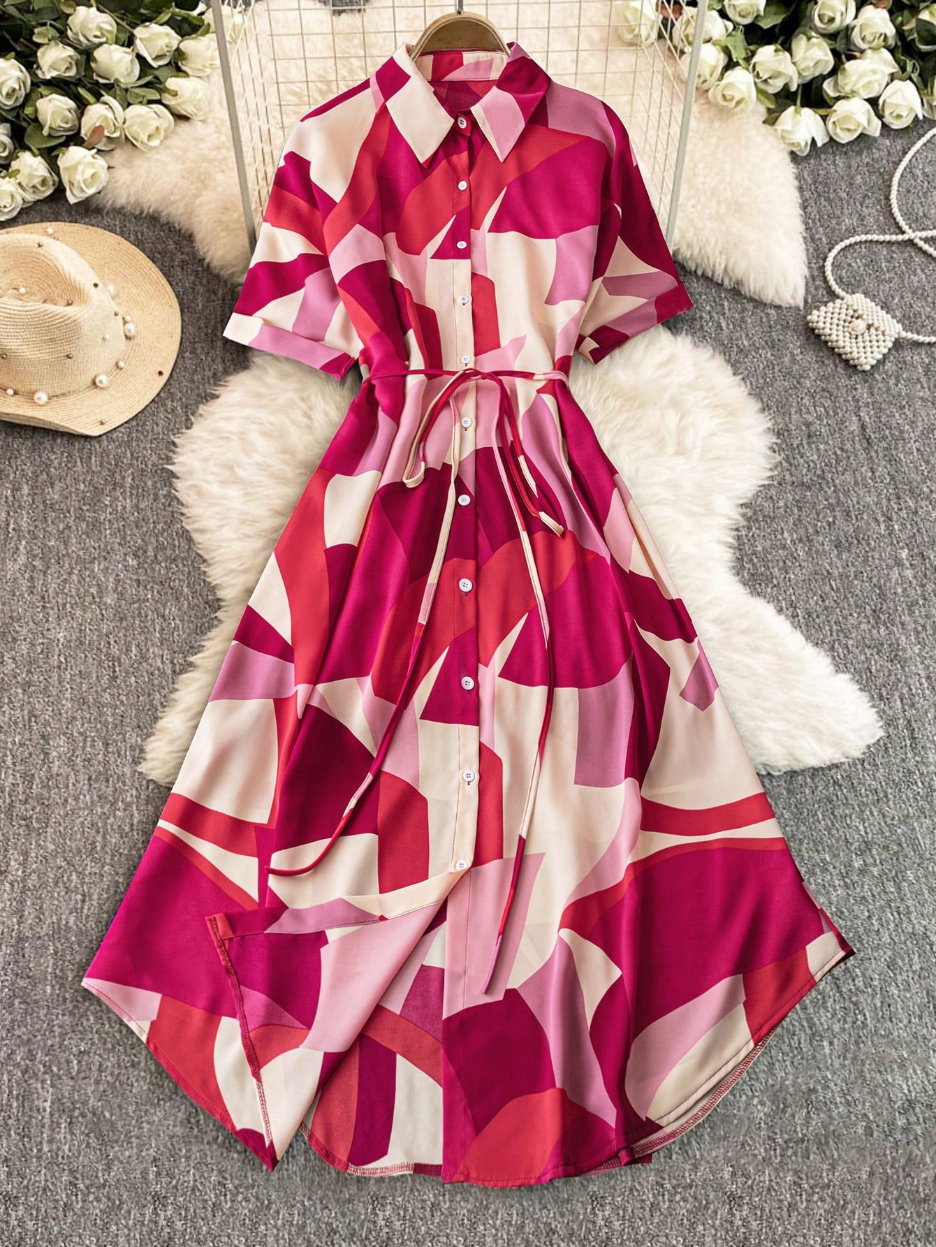 Plus Size Short Sleeve Summer Casual Dress for Effortless Style – CANARY HOUZE