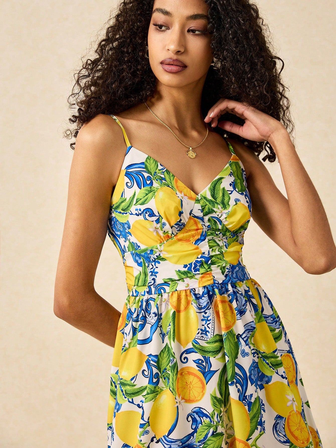 Sun-Kissed Lemon Print Midi Dress: Your Perfect Tropical Getaway Essen –  Canary Houze