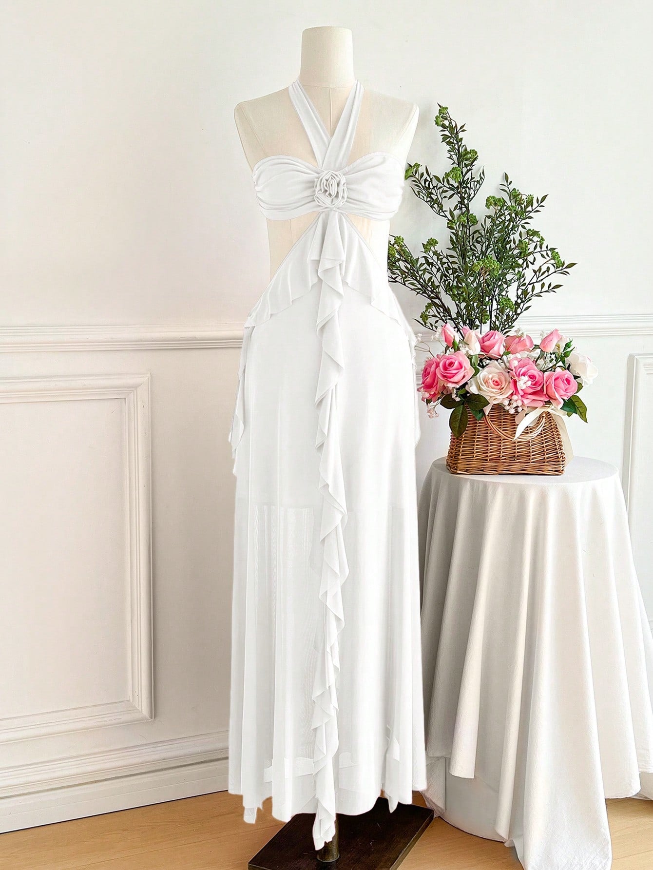 prom dresses west palm beach fl Ultra-Long Plain Dress for Stylish Summer Vacations