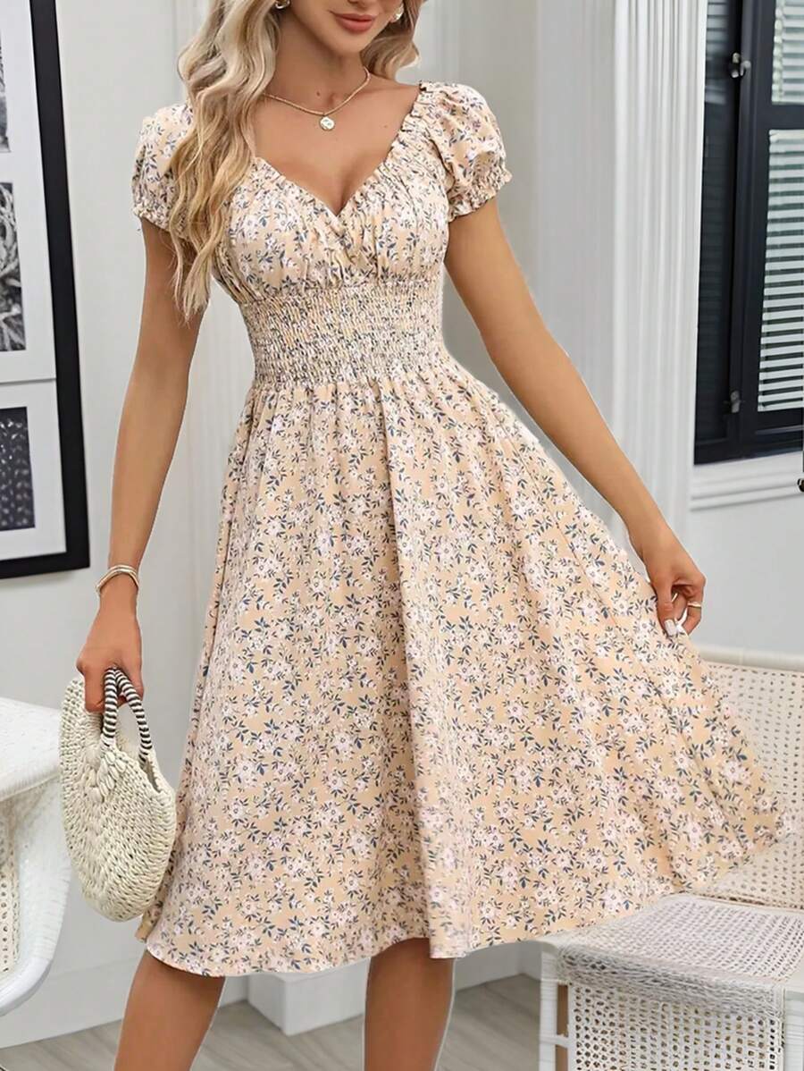 ditsy maxi dress Ditsy Floral Smocked Maxi Dress