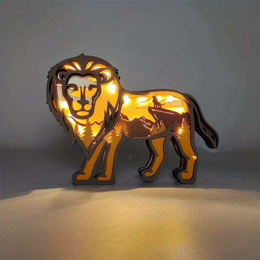 This Exquisite Lion Wooden Art Carving Night Light is the perfect addition for any bedroom. Its unique design is sure to add a touch of ambiance to any room, and its soft light is ideal for bedtime reading.