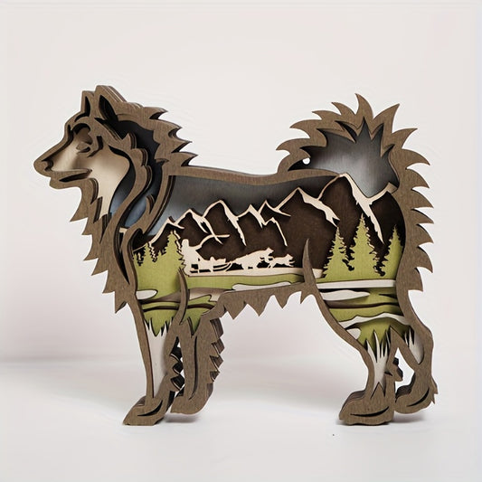 This beautiful handcrafted Alaskan Malamute wooden art carving is the perfect birthday gift for any dog lover. Skillfully carved from a single piece of wood, this intricate piece of art is an ideal decorative accent to any home or office space. Let your recipient know you care with the perfect birthday gift.
