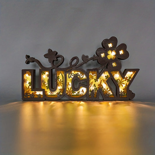 This Lucky Wooden Art Night Light is the perfect decorative addition to any bedroom. Crafted from natural wood and with a touch-sensitive control, this night light has a warm soothing glow to create a cozy environment for a peaceful sleep. It is the perfect New Year gift for those who appreciate the beauty of wooden décor.