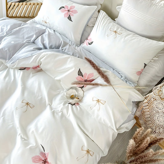 Elevate the look and feel of your bedroom or guest room with our Pastoral Blooms 3-Piece Duvet Cover Set. Crafted for soft comfort, this fashionable set will transform your space into a cozy and inviting oasis. Bring nature's beauty indoors with this elegant and practical addition to your bedding collection.