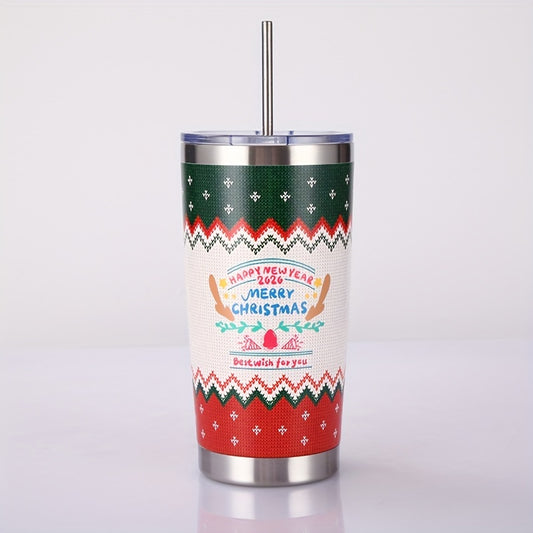 This 20oz stainless steel tumbler provides long lasting insulation to keep drinks cold or hot. The perfect water bottle to bring along while travelling or to use in everyday life. The stylish design makes it an excellent Christmas gift for your loved ones.