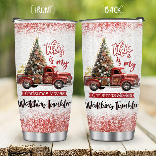 Stay cozy with your favorite hot drink this holiday season with our stainless steel insulated tumbler. Featuring a festive red truck design, this is the perfect gift for any Christmas movie lover! It will keep your drink hot for hours, no matter how long you stay in to watch films.