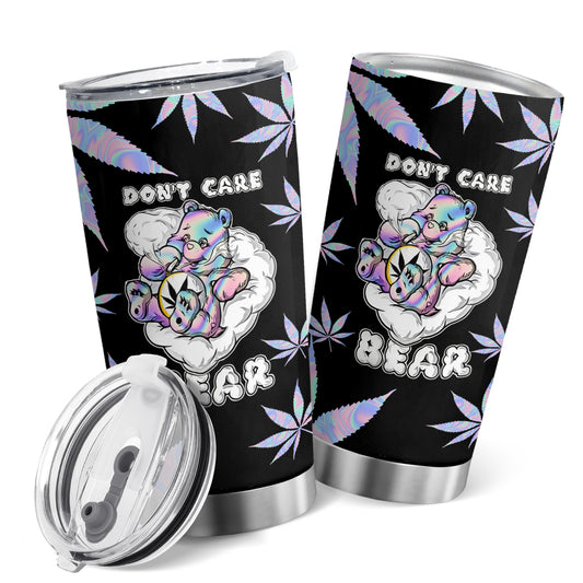 This 20oz stainless steel tumbler features a bear pattern, perfect for any bear lover. This type of stainless steel material is known to be lightweight and strong, lasting for years to come. The cup also has a good thermal insulation, keeping your coffee hot for longer periods of time.