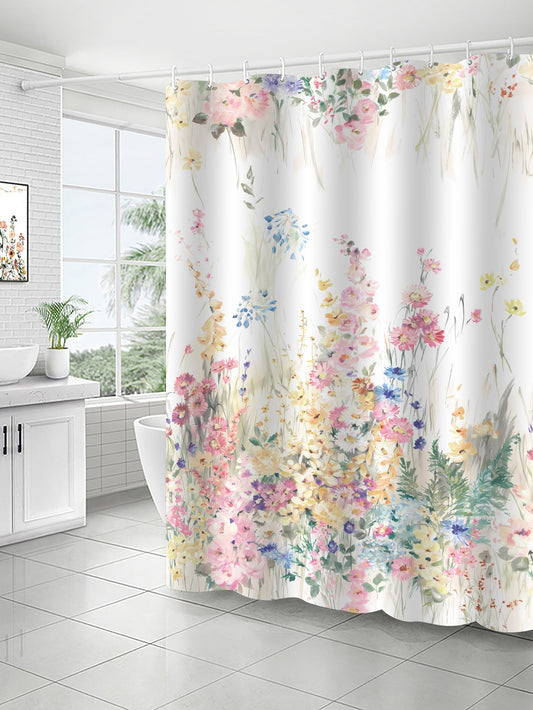 Upgrade your bathroom with our Modern Floral Print <a href="https://canaryhouze.com/collections/shower-curtain" target="_blank" rel="noopener">Shower Curtain.</a> Made with waterproof material, it not only brings a touch of elegance with its floral design but also acts as a practical bath window divider. Keep your bathroom clean and dry with this must-have accessory.