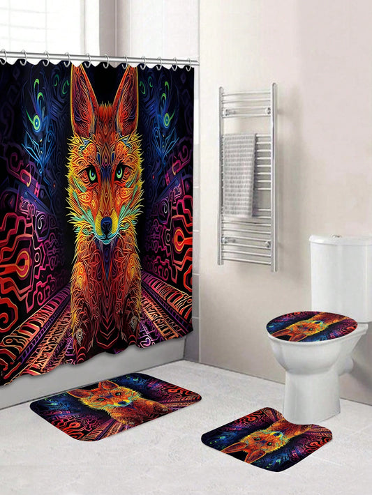 This Fox-Themed Bathroom Set will elevate your shower experience. Made with waterproof materials, the set includes a charming <a href="https://canaryhouze.com/collections/shower-curtain" target="_blank" rel="noopener">shower curtain</a>, soft mats, and durable hooks. Its fox design adds a touch of whimsy to your bathroom decor. Upgrade your bathroom with this functional and stylish set.