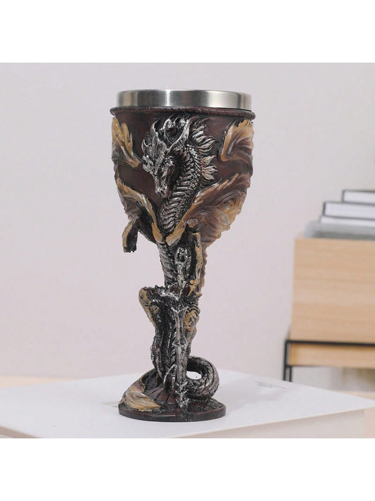 Medieval Dragon Sword Cup: Gothic Wine Goblet for Bars, Clubs, and Restaurants