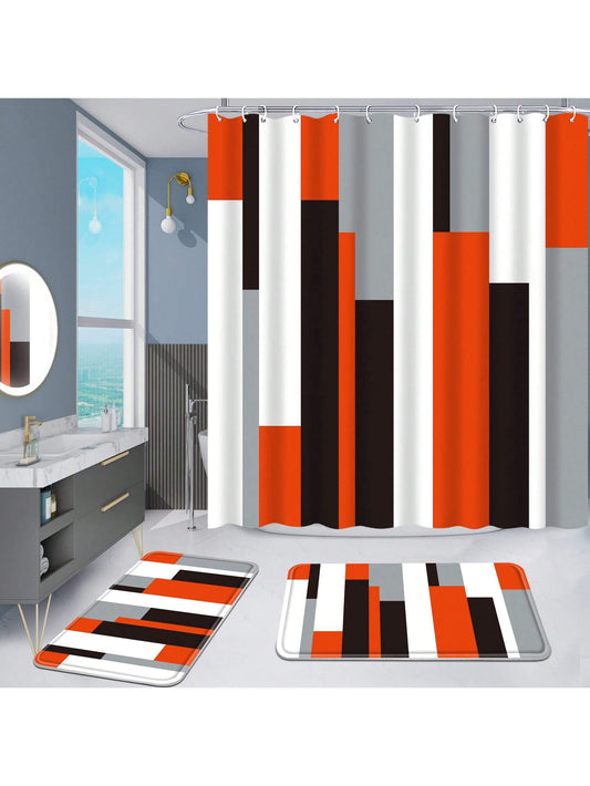 Elevate your bathroom decor with our Striped Bathroom <a href="https://canaryhouze.com/collections/shower-curtain" target="_blank" rel="noopener">Shower Curtain Set</a>, complete with Non-Slip Bath Mats. Enjoy the stylish design of the striped curtain while ensuring safety with the non-slip mats. Create a peaceful and functional bath experience with this essential set.