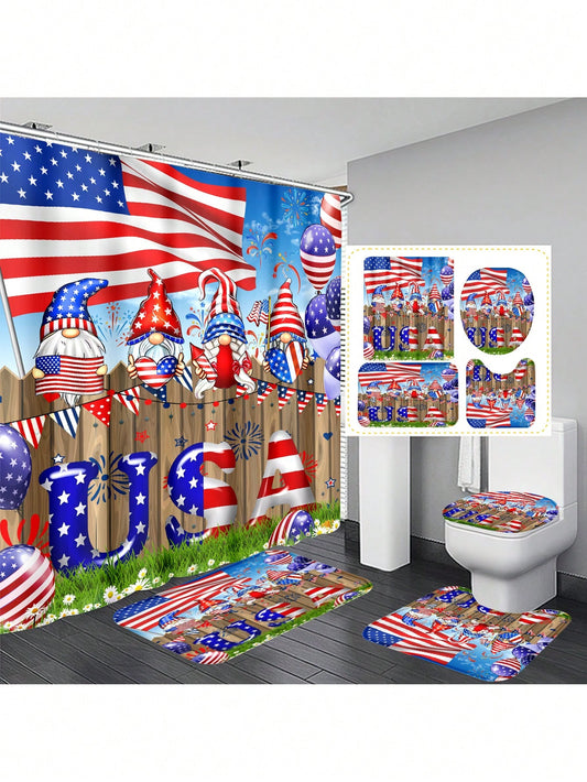 Elevate your bathroom with our Independence Day Cartoon Dwarf Bathroom Decor Set! Featuring a <a href="https://canaryhouze.com/collections/shower-curtain" target="_blank" rel="noopener">shower curtain</a> and matching accessories, this set adds a touch of character and whimsy to any space. Perfect for celebrating Independence Day or adding a pop of color to your bathroom year-round.