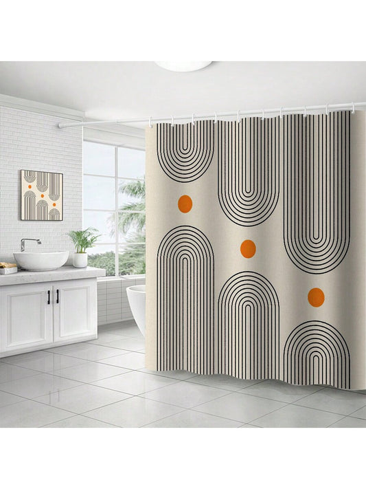Elevate your bathroom decor with our vibrant geometry print waterproof <a href="https://canaryhouze.com/collections/shower-curtain">shower curtain</a>. Made with fade-resistant and moisture-blocking materials, this curtain will maintain its vibrant design while keeping your bathroom dry. The 12 included C hooks make for easy installation.
