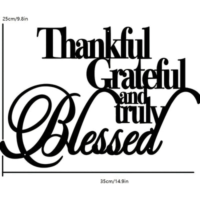 This rustic 'Thankful Grateful And Truly Blessed' metal sign from Steel Roots Decor is the perfect home accent for any room. Crafted from durable steel, this unique wall accent is designed to last and make a great gift for those who appreciate rustic style.