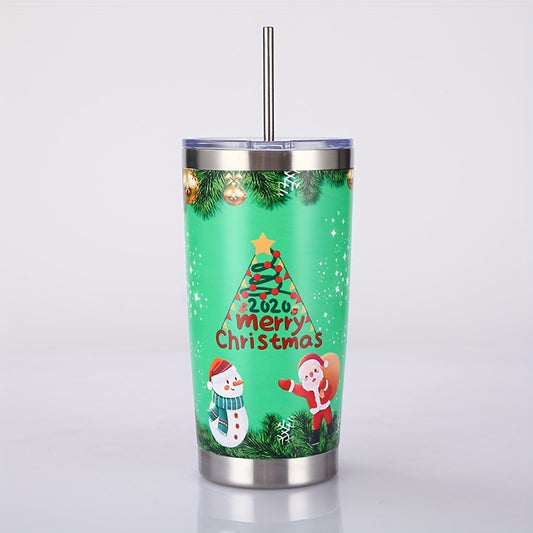 Stay hydrated and celebrate the holiday season with this Merry Christmas Tumbler! Made from high-quality stainless steel, the vacuum sealed water bottle is sure to keep your drinks cold for up to 24 hours or hot for up to 12 hours. Its stylish and festive design makes it the perfect gift for your loved ones.