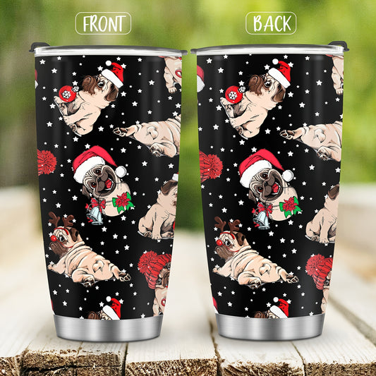 Make the holidays extra special with this 20oz Christmas Dog Tumbler! Crafted from stainless steel and featuring a unique design, this tumbler is perfect for those looking to bring a little festive flair to their festivities. The thoughtful design and durable material make it an ideal gift for all ages.
