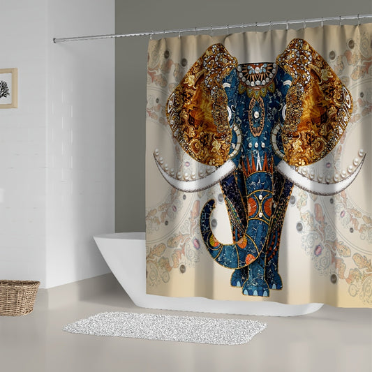 Introduce some elegance and convenience into your bathroom décor with the Elegant Elephant and Flower Shower Curtain Set. With a lovely elephant and flower pattern, this set helps you turn your bathroom into a tranquil sanctuary. Featuring waterproof, mildew-resistant fabric, it also ensures a long-lasting, hassle-free experience.