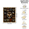 Bee Lover Blanket, Vintage Bee Pattern Blanket, Flannel Throw Blanket