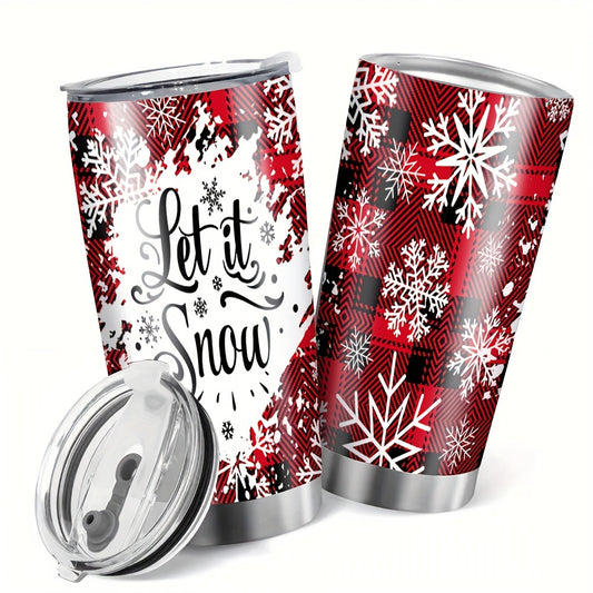 Stay hydrated in style with our Festive 20oz stainless steel water cup. Durably constructed with a Christmas-inspired print, this cup is designed to keep your beverages cold for up to 12 hours and warm for up to 6 hours. Perfect for everyday use or special occasions.