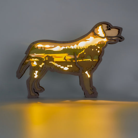 Decorate your home in style with this Labrador 3D Wooden Art Carving. It’s the perfect holiday gift for art aficionados, with its unique design and special nightlight effect. Crafted from natural wood, this exquisite carving makes a bold and beautiful statement in any room.