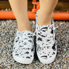 Trendy Halloween Pumpkin Printed Canvas Shoes - Lightweight, Lace-Up, Round Toe, Perfect for Halloween and Everyday Casual Wear