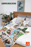 Personalized Photos Blanket, Custom Picture Blankets Gift, Gift For Family BL24