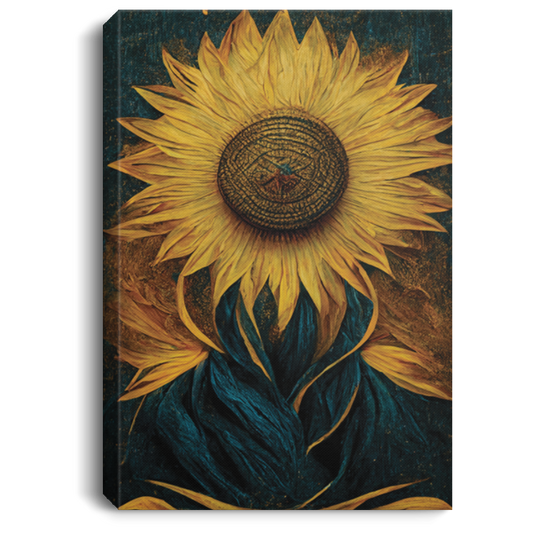 The Sun Tarot Card, Sunflower, Hyper Realistic, In The Style Of Vincent Van Gogh Picture