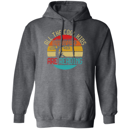 Retro All the Cool Kids are Reading Book Vintage Pullover Hoodie