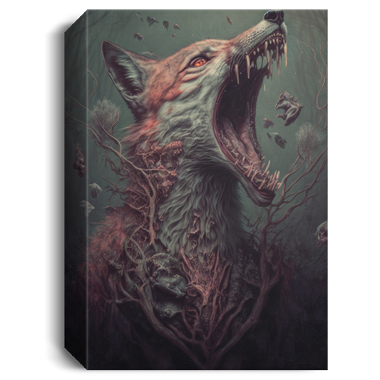 The Yawning Decaying Fox Dissolving Into Bones And Tendons, Ethereal, Within The Dense Forest