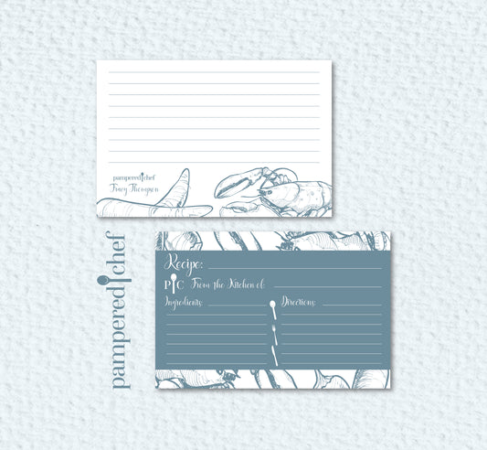 Personalized Pampered Chef Recipe Cards, Pampered Chef Business Card PPC02
