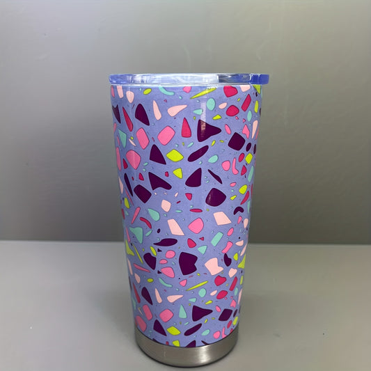 This premium 20oz tumbler is made from stainless steel with vacuum insulation, keeping your drinks cold or hot for hours. The convenient lid ensures no spills and makes it perfect for on-the-go or car use. Enjoy your desired temperature all day long!