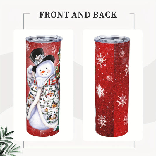 Joyful Sip: Christmas Tumbler - Perfect Christmas Gifts for Dad, Mom, Friends, and Co-workers!