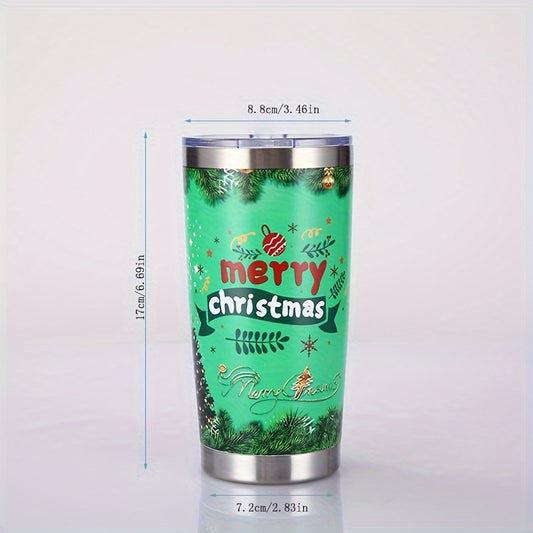Merry Christmas Tumbler: Stylish Stainless Steel Water Bottle for All-Season Hydration and Festive Gifting!